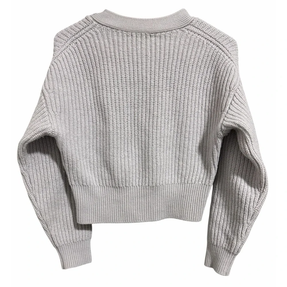 Babaton Aritzia Canberra Merino Wool Cardigan Light Purple/Gray  Women's Size XS